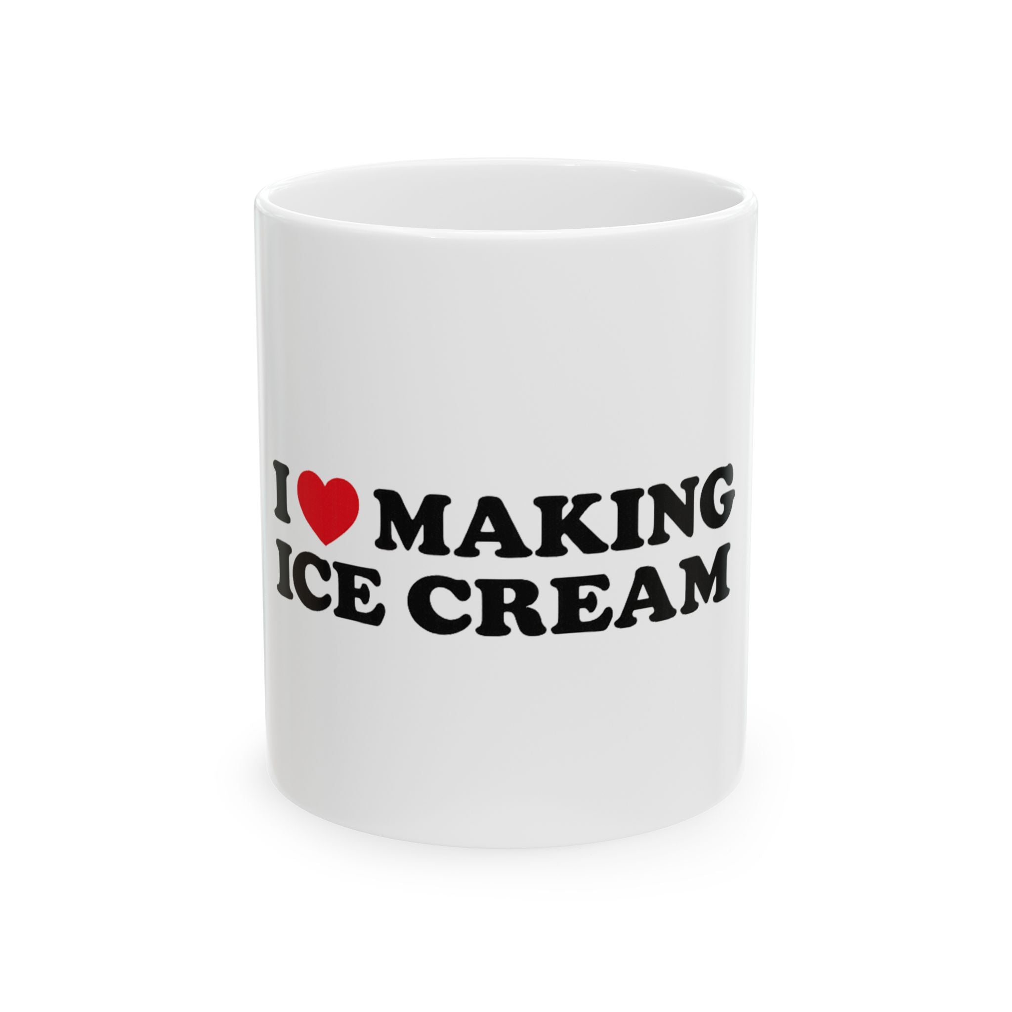 "I <3 Making Ice Cream" Duo Set - 11oz Ceramic Mug